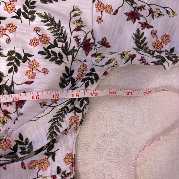 Liz Claiborne White Cream Tie Front Fitted Blouse - Picture 4 of 8